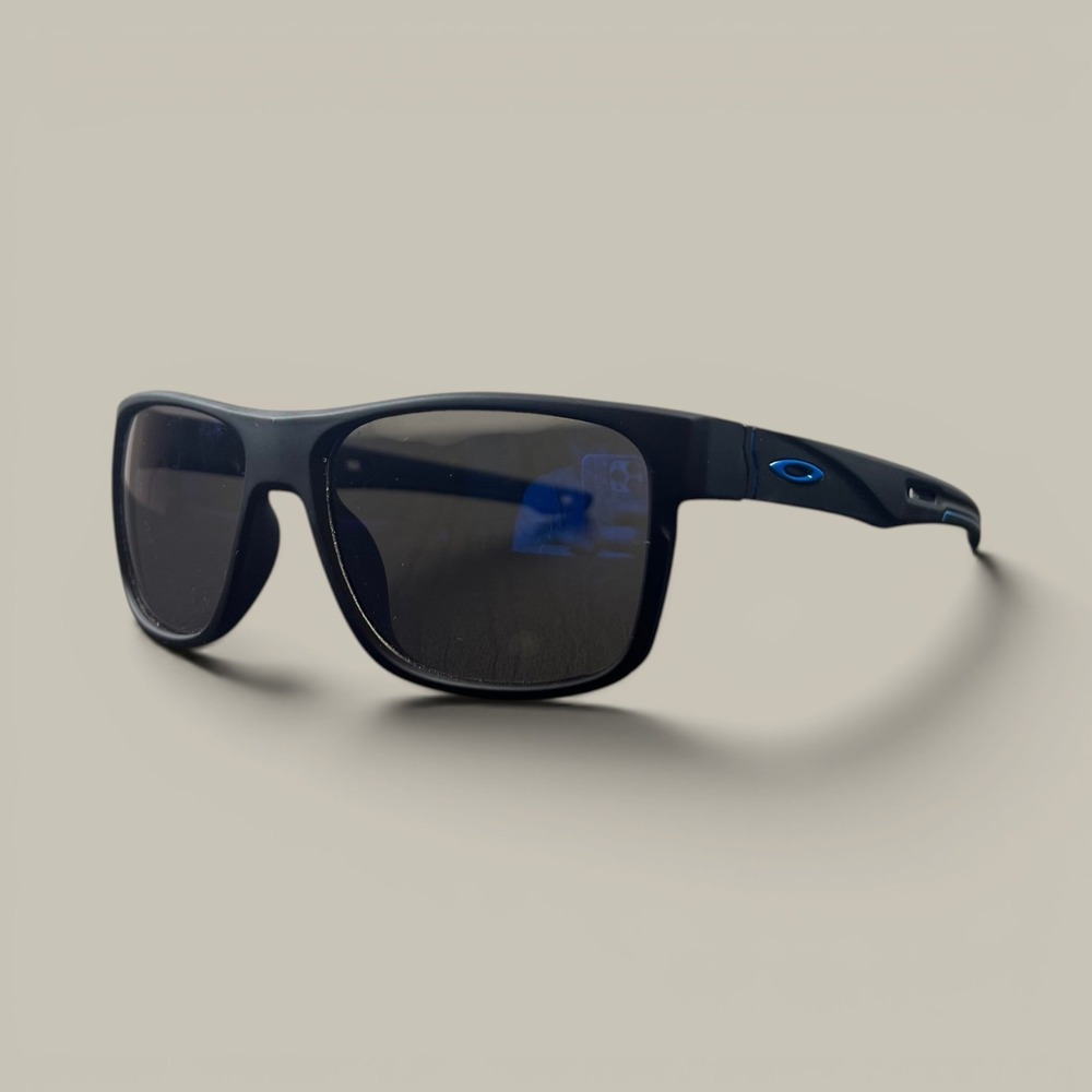 Oakley Crossrange Sunglasses Mens OS Black Sapphire Hand Polished Italy Design
